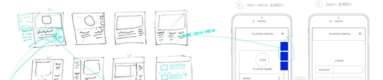 APP SKETCHES AND WIREFRAMES